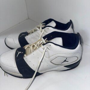 Air Jordan Team Handlez Low Men's Sneakers Blue White Size 12 Pre-Owned Stylish